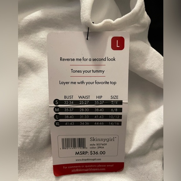 🆕 2PC Skinny Girl Skinnygirl Women's Scoop Neck Seamless Shaping Camisole 2-Pack - Picture 12 of 14